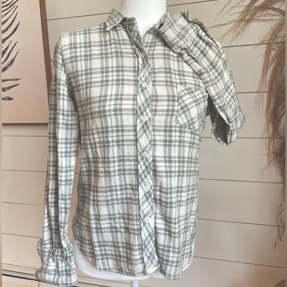 VTG RL Denim & Supply Ralph Lauren Tomboy Flannel Mid-Weight Button Up